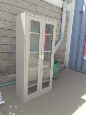 Glass-,Door Metal Cabinet