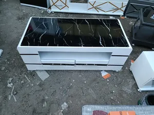 Coffee Table With Black Marble Top