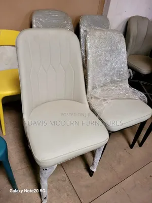 White Leather Dinning Chair