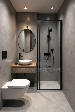 Modern Toilet Bathroom Renovation | Tiling, Fixtures Finishing