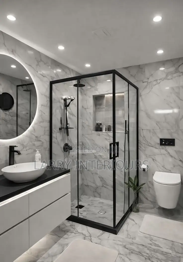 Stylish Bathroom Designs | Modern Tiles, Vanity Lighting