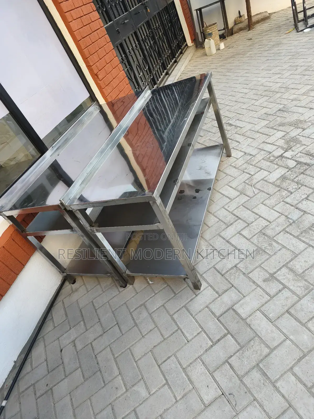 5x 2ft Working Table With 2 Undershelf