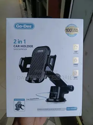 Go Des Gd-Hd693 2-in-1 Car Sunction Phone Holder.