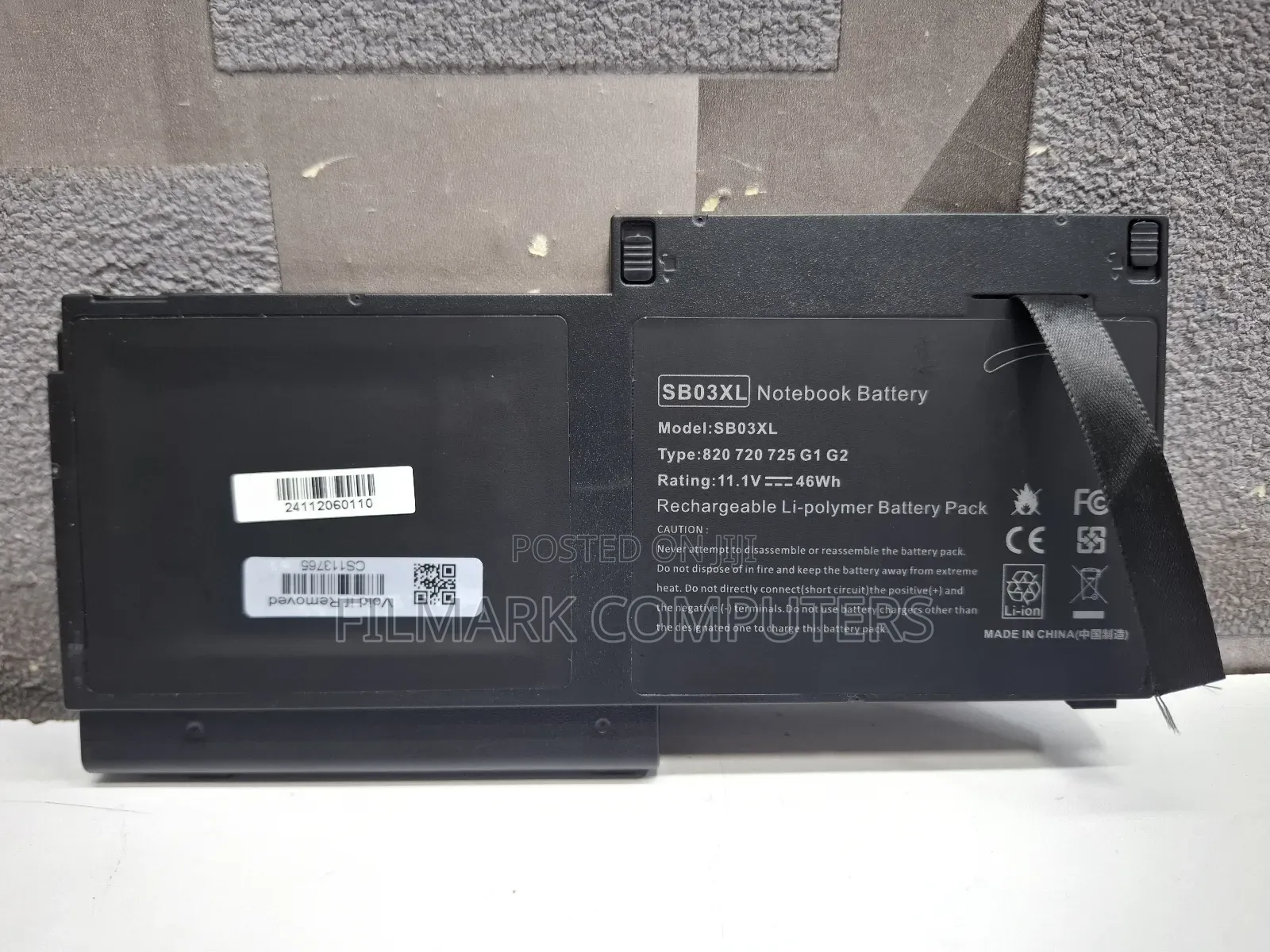 Replacement Battery Sb03xl- Hp Elitebook 820 G1, 720 G2