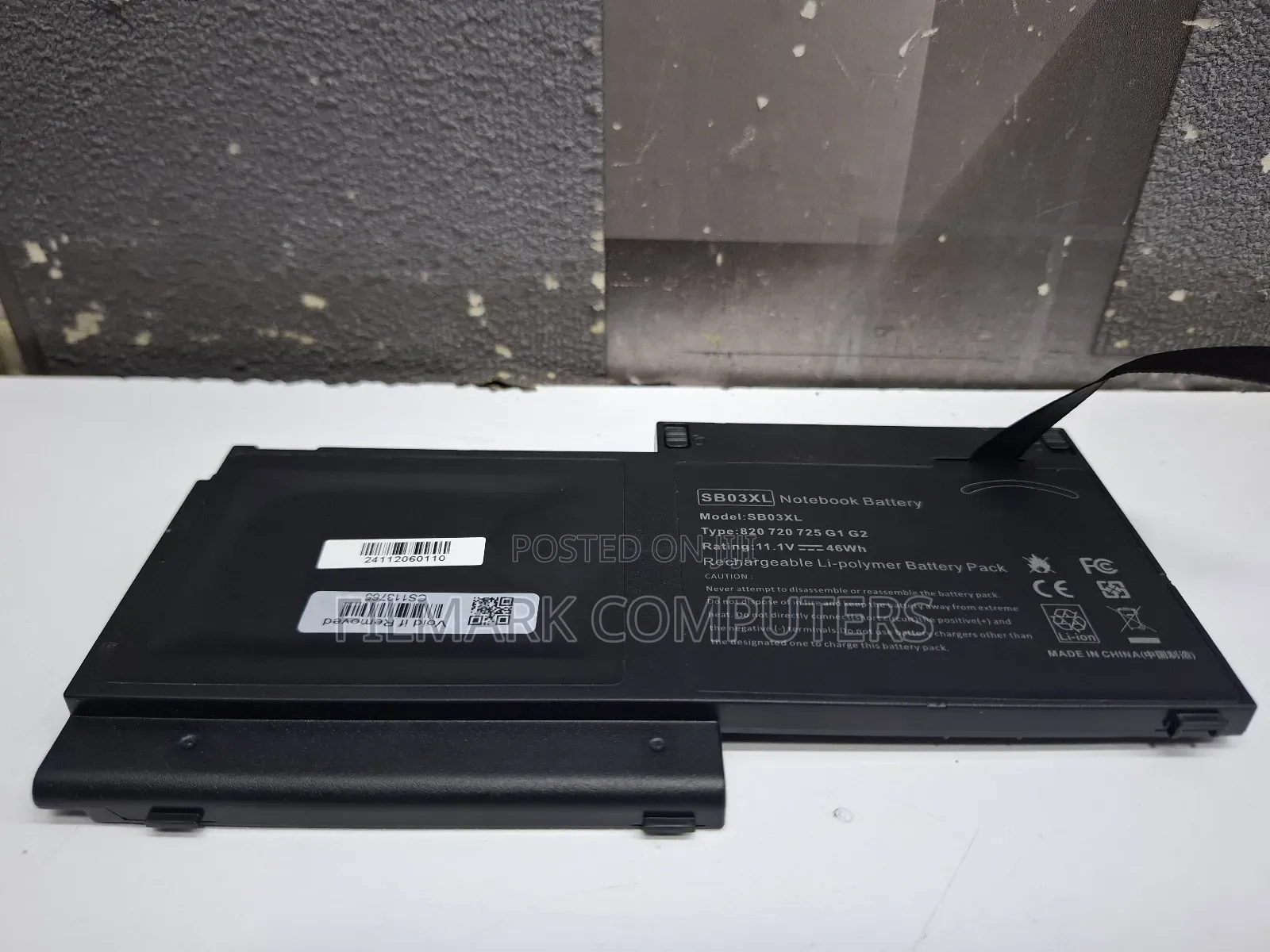 Replacement Battery Sb03xl- Hp Elitebook 820 G1, 720 G2