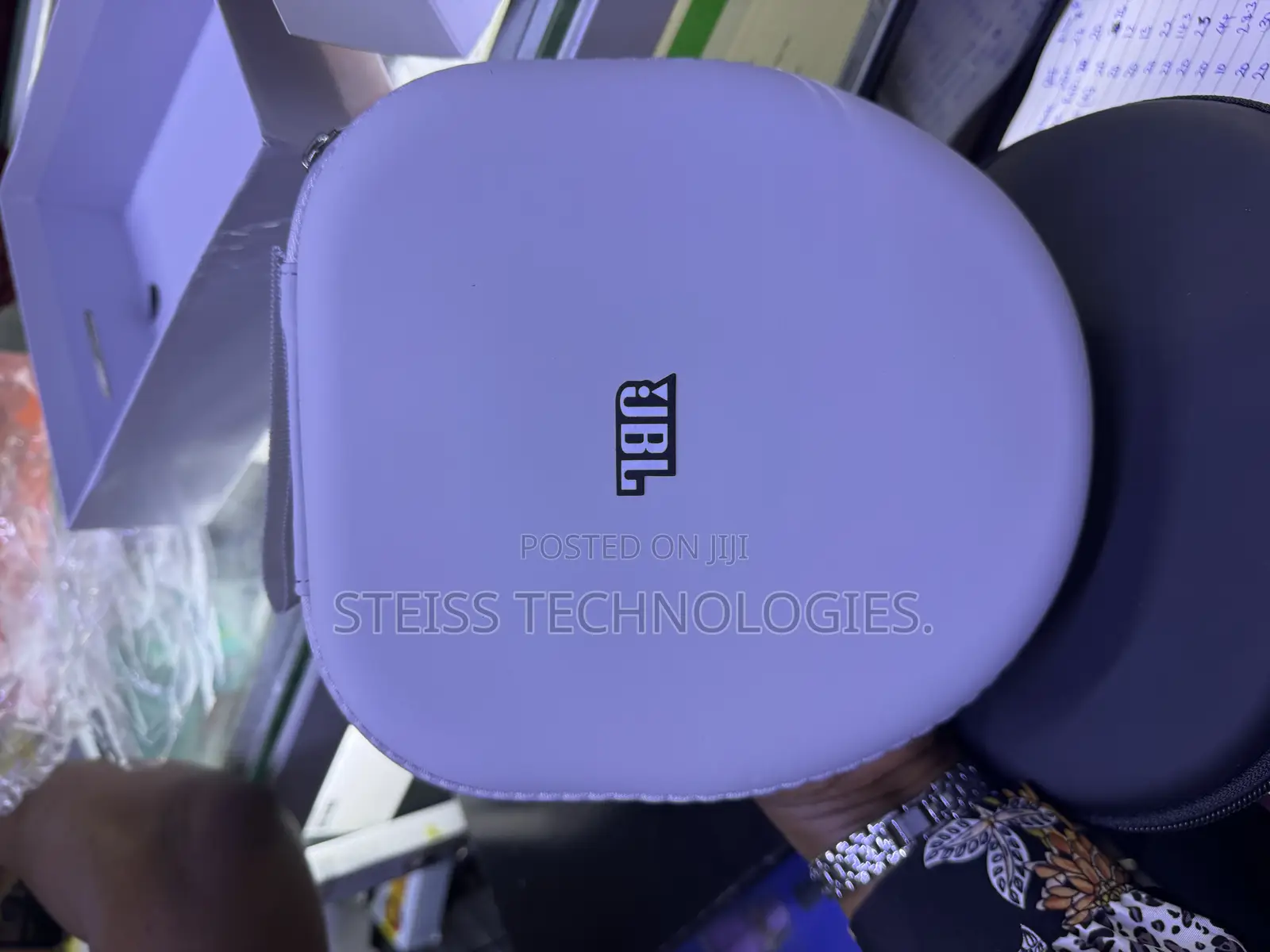 Beige JBL Wireless Portable Headphones