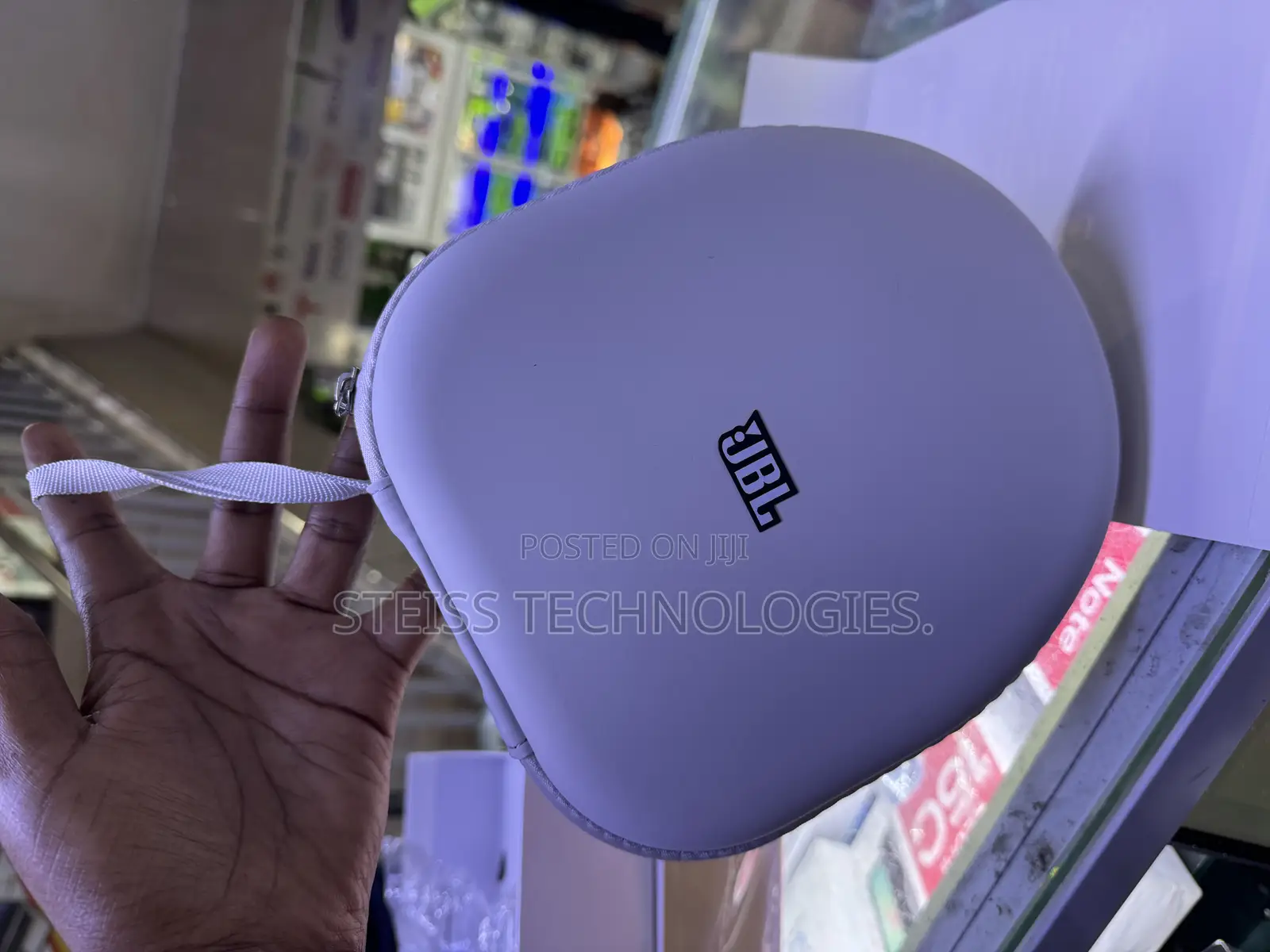 Beige JBL Wireless Portable Headphones