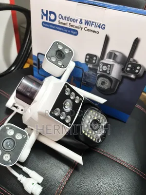 4g Connected Camera Electric Models Triple Lens With Ethernet Cable