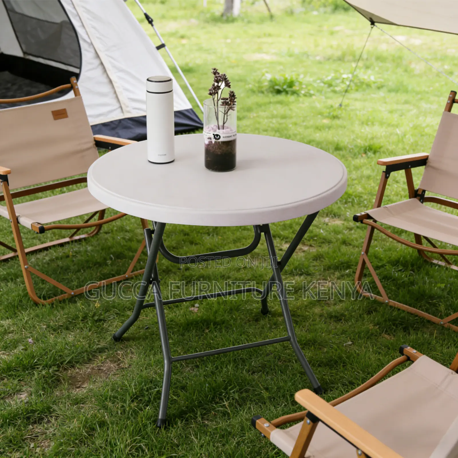 Home Office White Round Plastic Dining Table