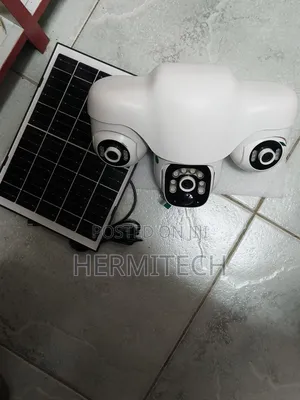 Solar Camera With Triple Lens Screen Different 4g Smart