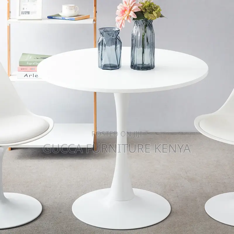 White Round Marble Reception Dining Table