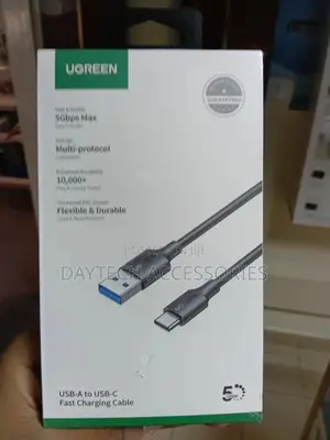 This Is a Ugreen 2m Usb 2.0 to Usb-C Fast Charging Cable - Black