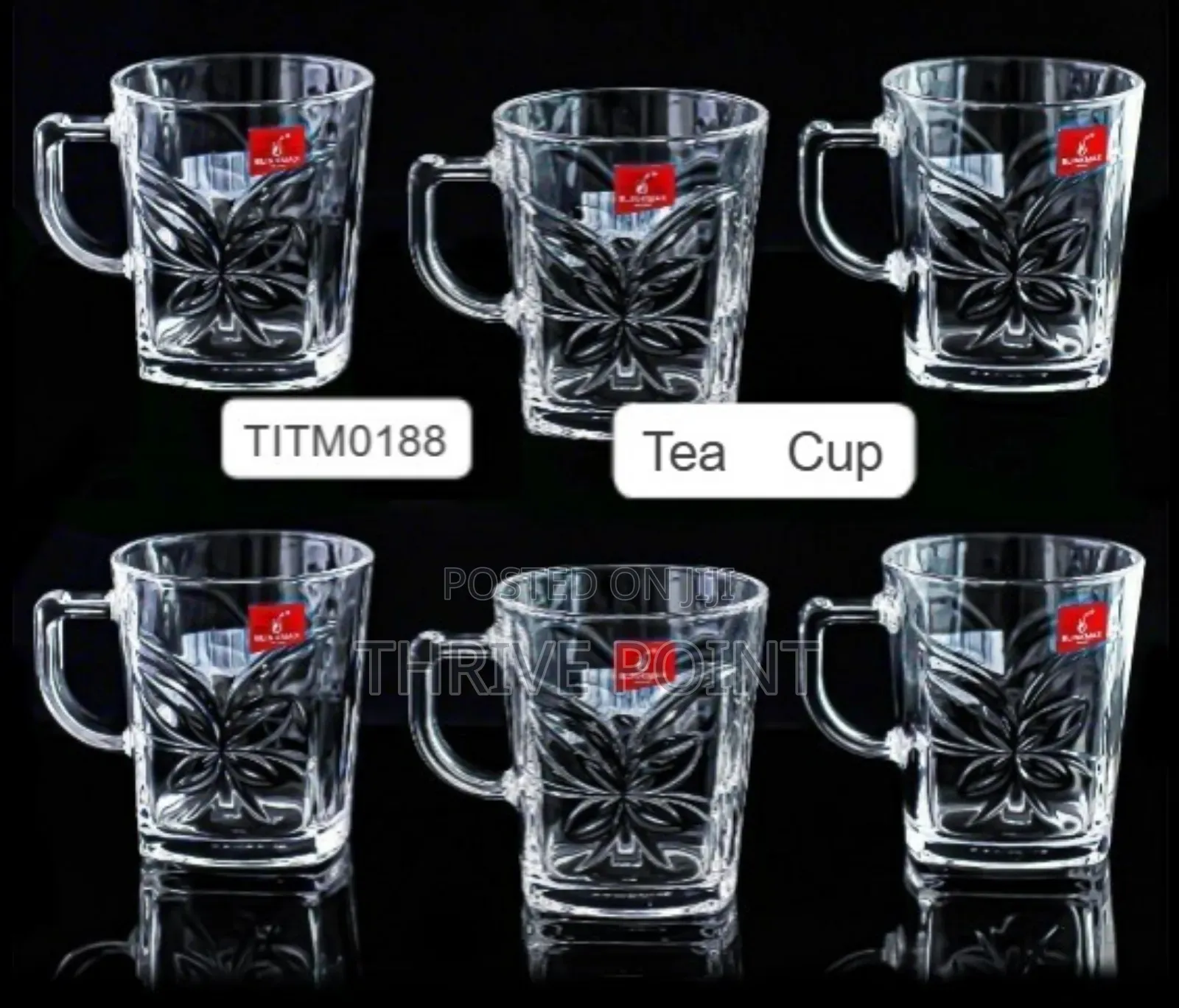 6 PCS Glasses Tea Coffee Hot Cold Water Set