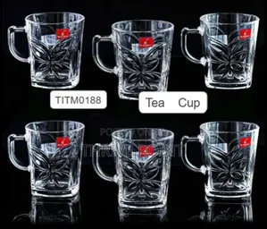 6 PCS Glasses Tea Coffee Hot Cold Water Set