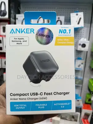 Anker Nano Charger 45w Fast Charging Compact and Foldable Plug.