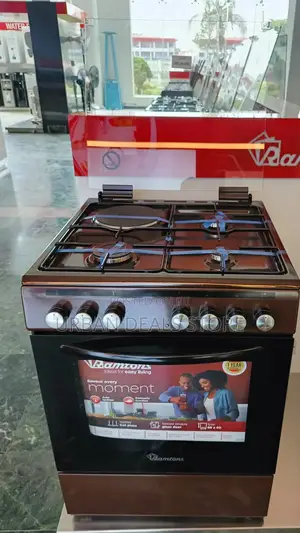 Ramtons Standing Cooker 60×60cm (3g+1e) Electric Oven – Rc 605 Brown