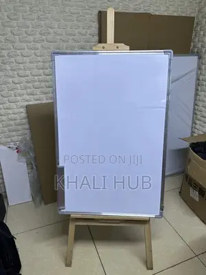 Adjustable Whiteboard With Wooden Easel Stand