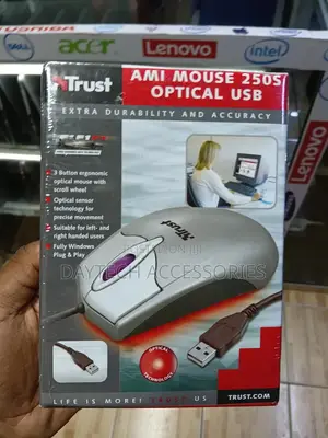 The Trust Ami 250s Is a Wired Optical Usb Computer Mouse