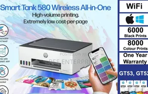 All in One Hp 580 Smart Tank Wireless Print,Copy