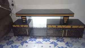 Golden Black Tv Stand