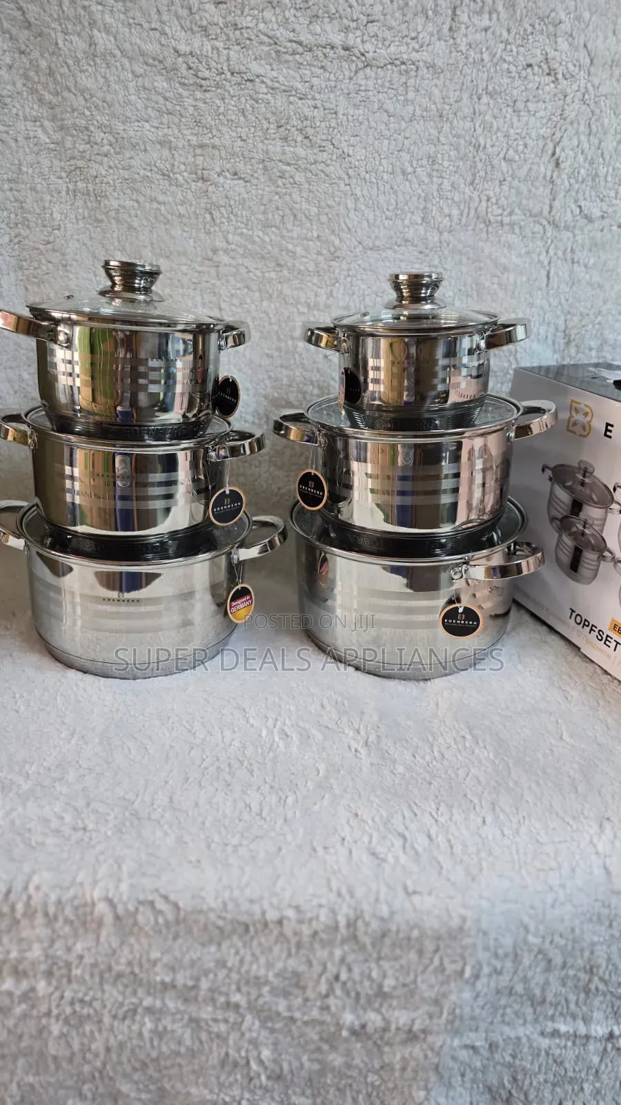 Edenberg Stainless Cookware Set