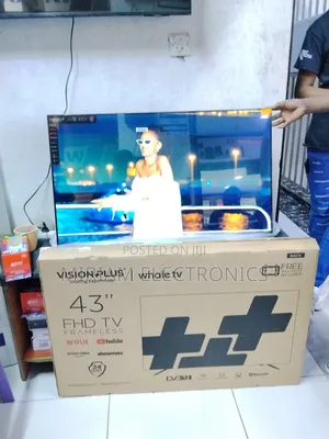 Vision Plus Vp8843sw 43" Frameless FHD Smart Tv – Netflix/Youtubel