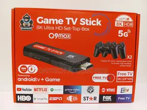 This Is a Q9 Max X2 Ultra Hd Game Tv Stick - Black