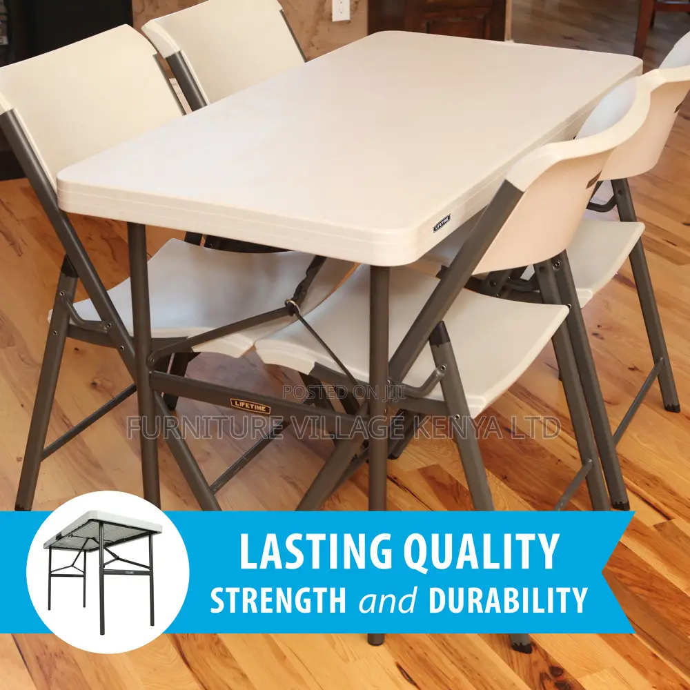 Dining Table ; Rectangular Foldable White Dining Table