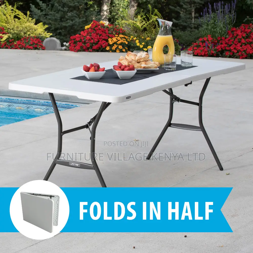Dining Table ; Rectangular Foldable White Dining Table