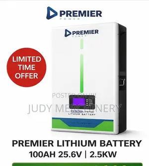 Premier Lithium Battery 100ah 25.6v, 2.5kw