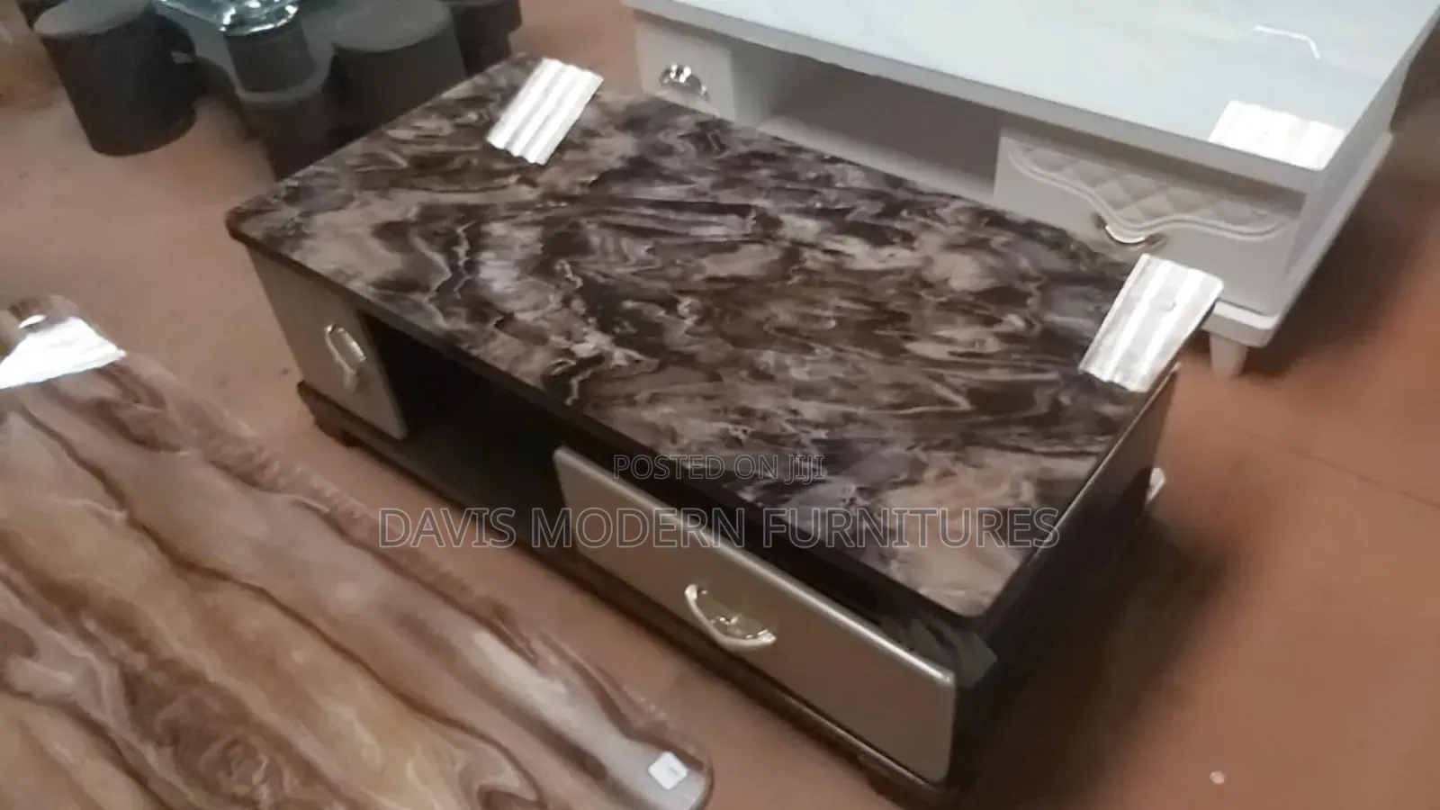 Coffee Table With Marble Like Top