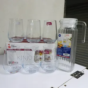 1l Luminarc Jug 
6pcs Water Glasses
