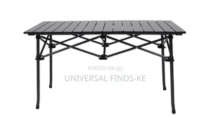 A Metallic Foldable Camping Table