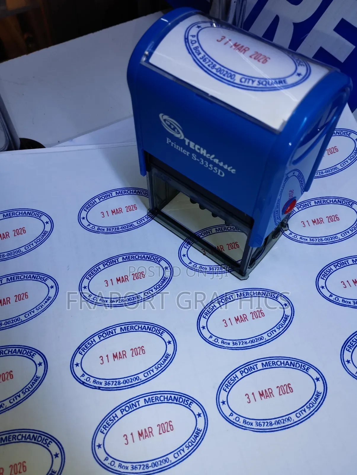 Oval Selfinking Stamp
