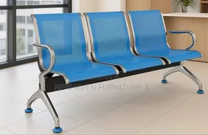 3 Seater Reception Office Bench – Durable Office Waiting Seat