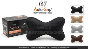 2pc Universal Fit Waterproof Pu Leather Car Seat Headrest Pillows