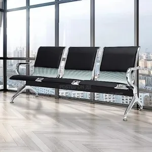 Black Office Chair Link Padded Chairs