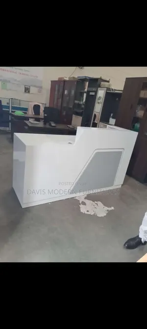 White Reception Desk