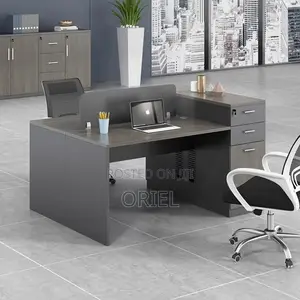 Office Workstations : Contemporary Two Person Office Workstation
