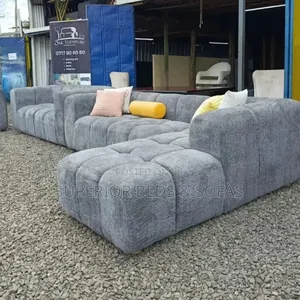 Grey Bubbles Sofa. (5 Seater)