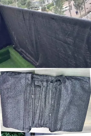 Black Translucent Foldable Balcony Privacy Shield