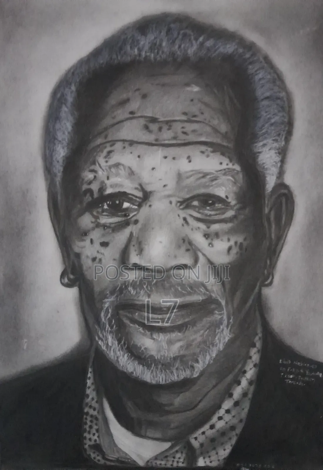 My A4-Size Art on Morgan Freeman.