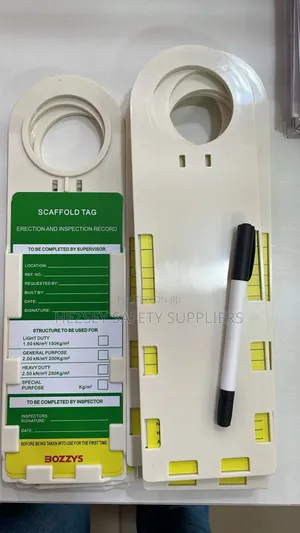 Scaffold Status Holder and Safety Inspection Tags
