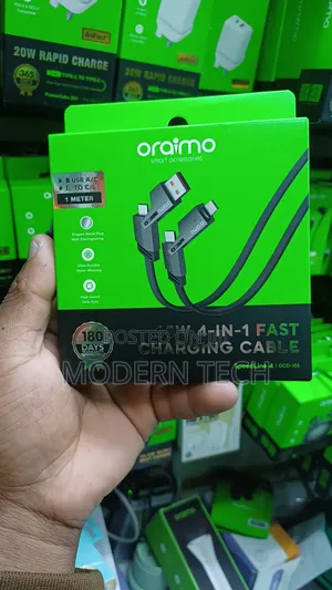 Oraimo Speedline 4 65w 4-in-C Fast Charging Cable