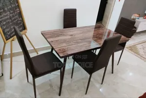 Blown Glass Dining Table 4-Seats