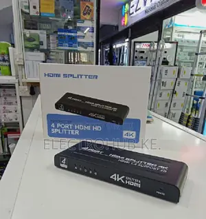 Premium 4port Hdmi Splitter - Smooth Video Sharing , No Lag