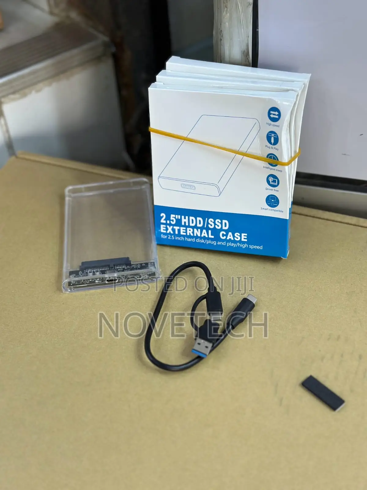Usb-C Transparent External HDD SDD 2.5 Inch Usb 3.1 Enclosure
