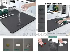 *Super Absorbent Nonslip Drain Dish Drying Mat Size: 40*50 Cm