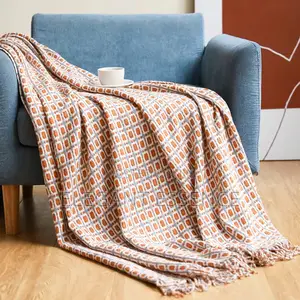 Printed Knitted Throw Blanket