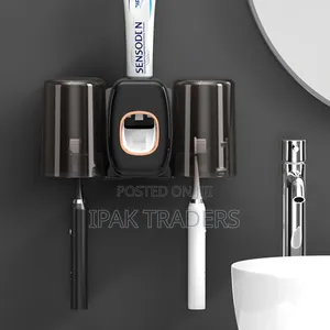 *Creative Automatic Toothpaste Dispenser*
Holds Four Toothbrushes